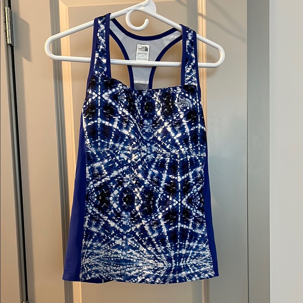 The North Face Blue Tie-Dye Tank Top
